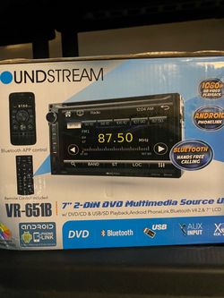 Sound Stream VR 7 in double din touchscreen multimedia DMV Car stereo system