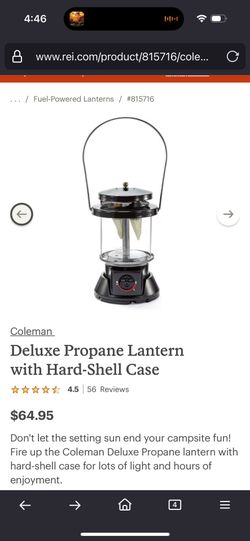 Coleman Deluxe Lantern With Case