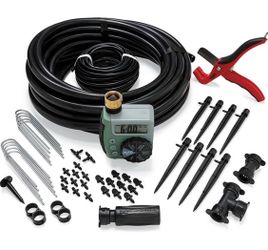 NEW! Orbit 69535 Shrub and Flower Bed Drip Kit with Programmable Hose Watering Timer