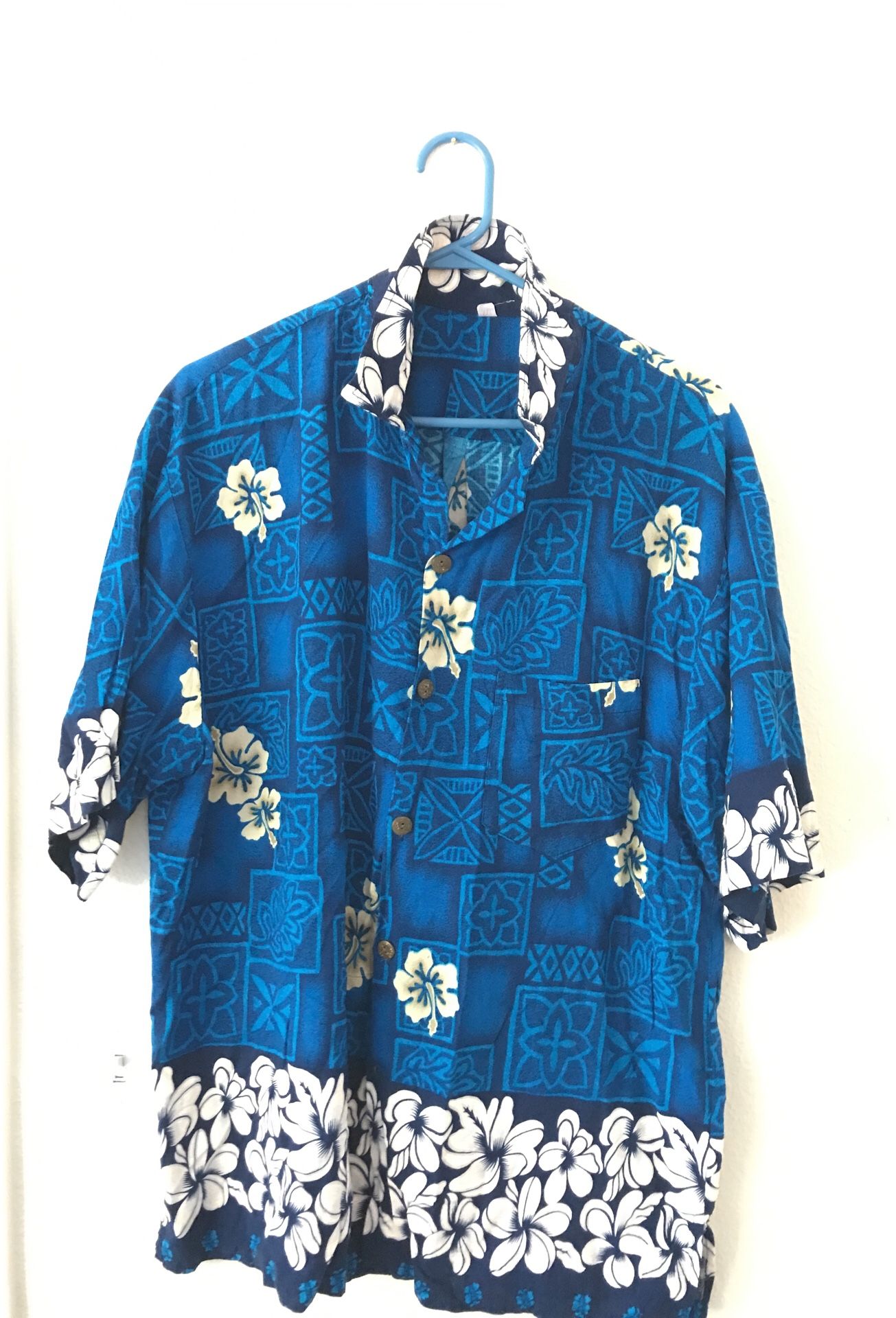 Blue Hawaiian shirt
