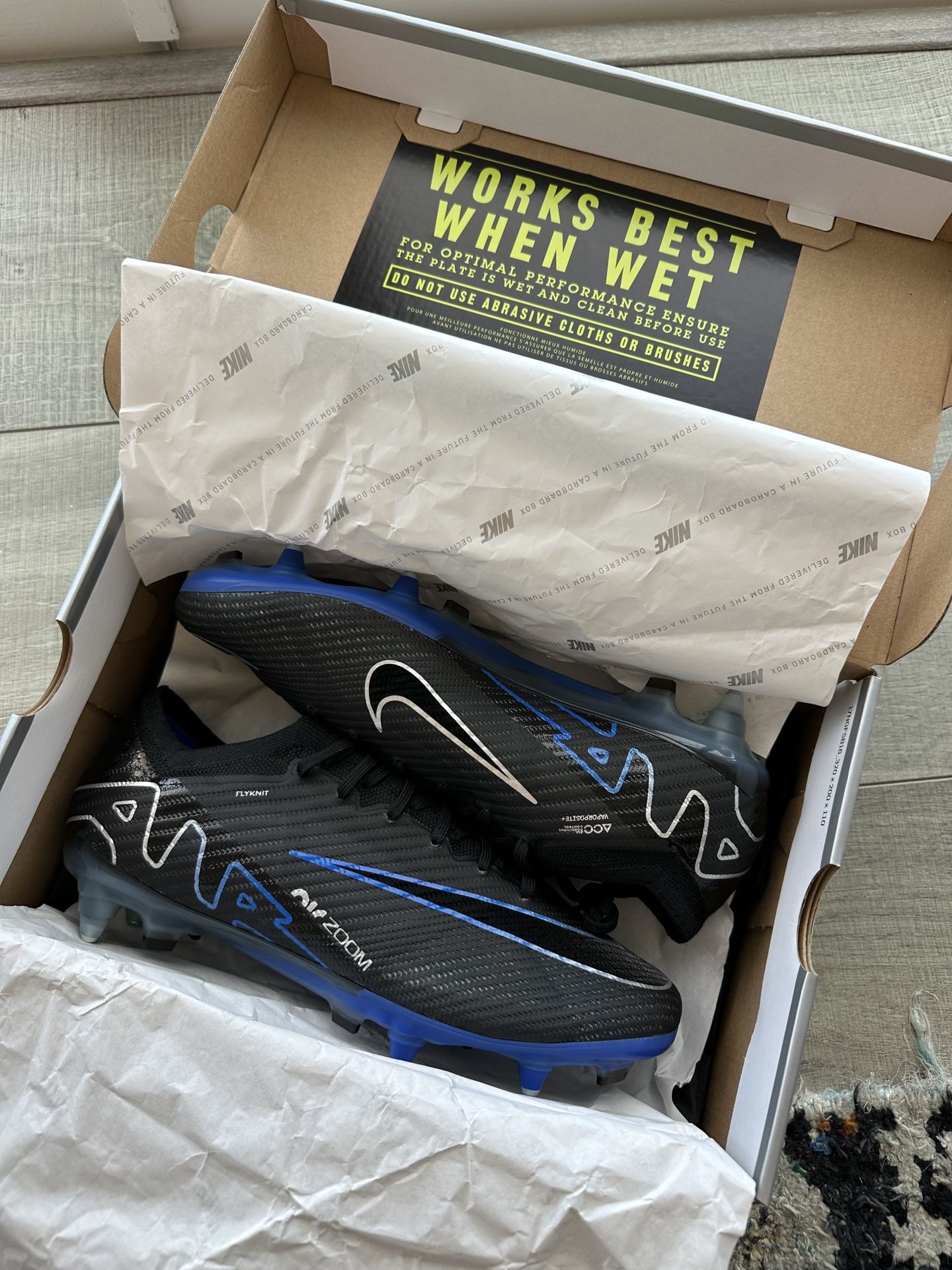 Metal Studs - Nike Zoom Vapor 15 Elite Soft Ground-PRO AC. Size M 10.5 US