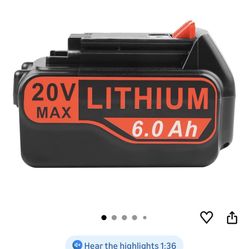 Black & Decker Lithium Battery 20 v Max 6.0 Ah