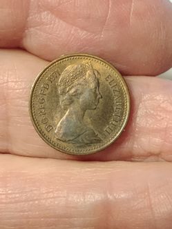 1971 1/2 New Penny Elizabeth ll coin