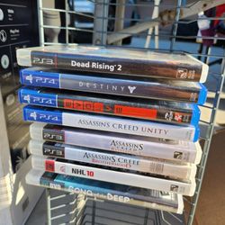 PS3 games and PS4 games $5 each