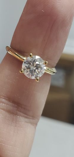1.50 Carat G VS2 Round Diamond Set In 14k Rose Gold