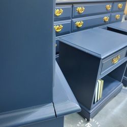 Off white Bedroom Set Dresser Chest 2 Nightstands