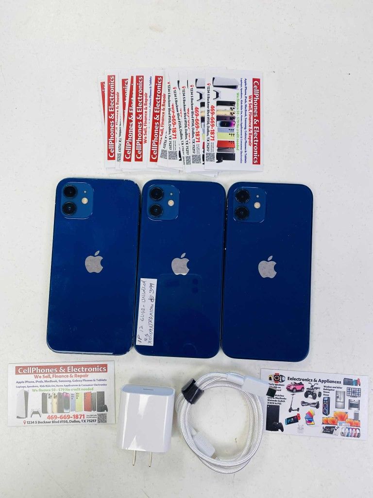 iPhone 12 64GB T-Mobile Metro At&t Cricket-On Special Cash Deal Starting $229