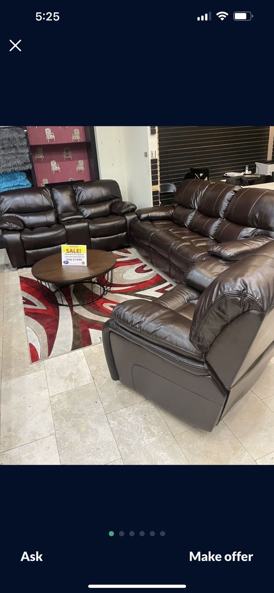 Gorgeous Brown Madrid Sofa And Loveseat Set!$1099!*SAME DAY DELIVERY*NO CREDIT NEEDED*EASY FINANCING*HUGE SALE*