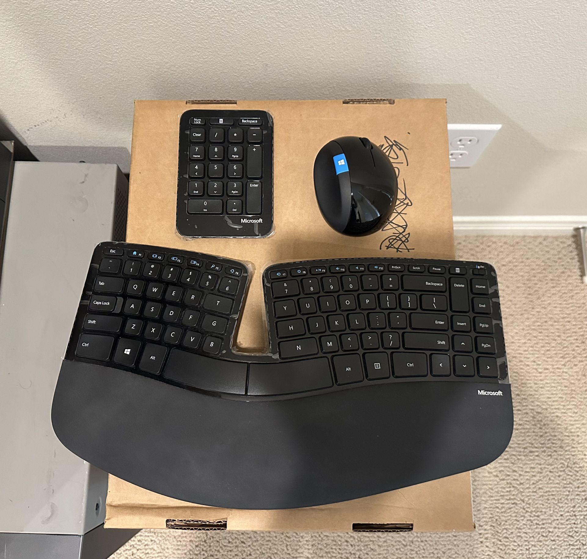 Microsoft Sculpt Ergonomic Keyboard Mouse And Number Pad