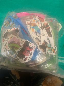 New happy birthday minecraft banner cake Bag candiles