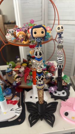 Coraline Rhinestone Beaded Pen and other characters