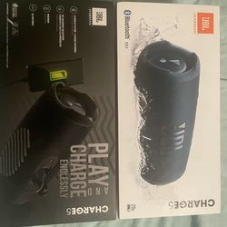 2 JBL charge  5  speakers new still in box sealed