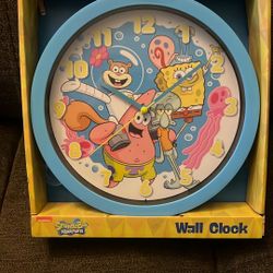 SpongeBob SquarePants Cute Wall Clock New 