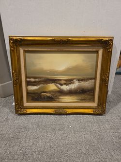 Sunset ocean picture