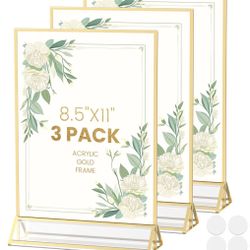 Gold Frame Sign Holder 