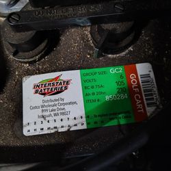 6X - 6V Interstate Batteries 