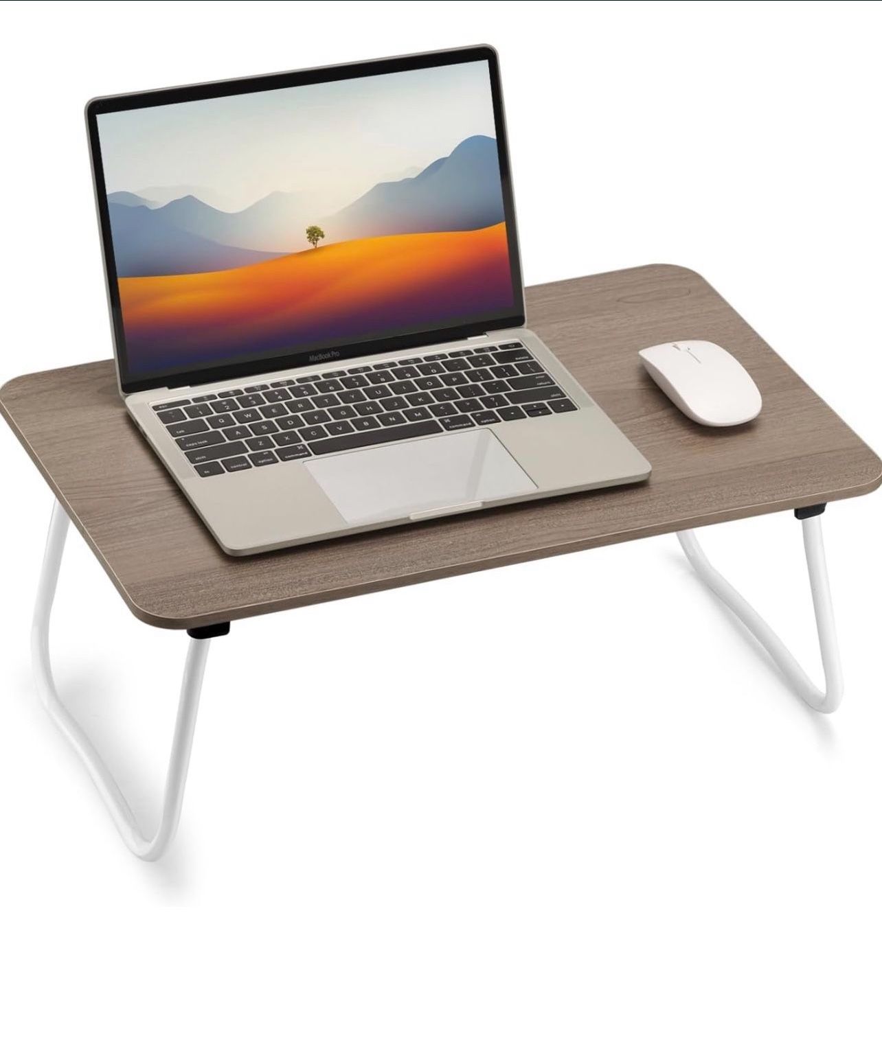 Foldable Laptop Desk, Portable Lap Desk Bed Table, Lightweight Breakfast Table Tray Desk, Laptop Stand, Mini Table for Working Writing Drawing Eating