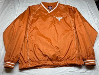 Collegiate Products Texas Longhorns Burnt Orange Pullover Windbreaker Jacket XL
