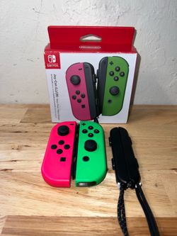 Nintendo Switch Neon Green / Neon Pink Joy-Cons - NEW STICKS