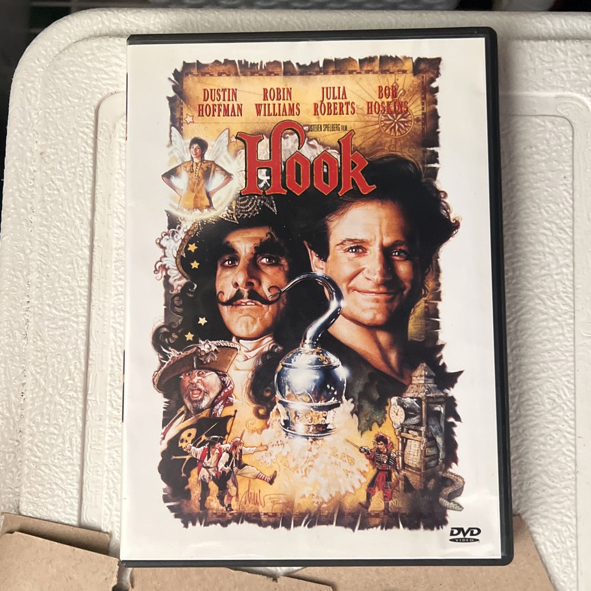 Hook DVD 📀 Disney Captain Hook Dustin Hoffman Robin Williams Movie