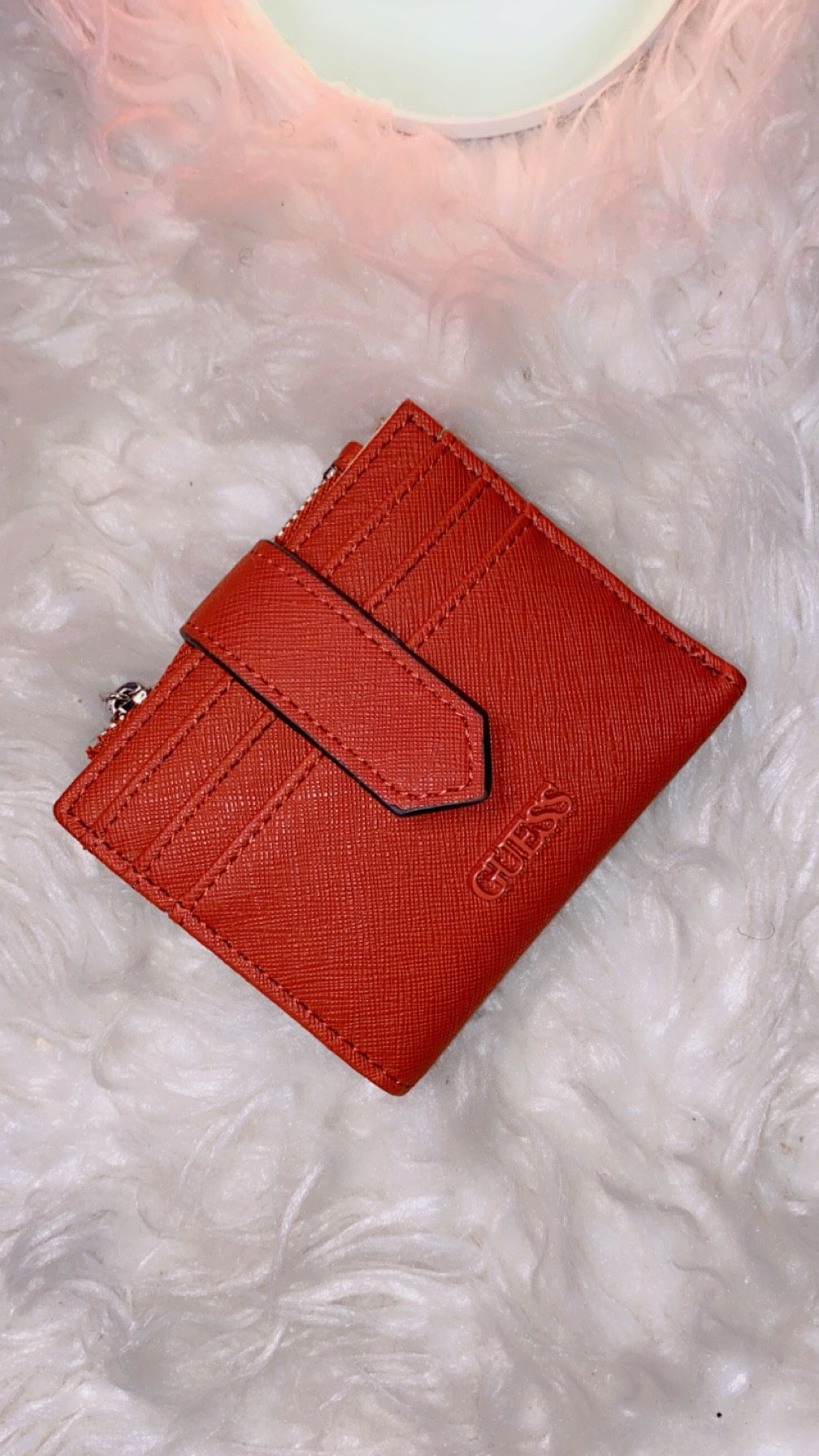 Designer Brand Guess red wallet 