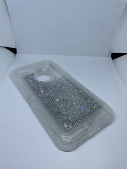 For IPhone 6 Plus IPhone 7 Plus IPhone 8 Plus Silver Glitter Case 
