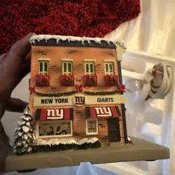 Christmas Village Houses Ny Giants 
