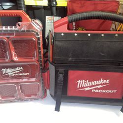 Milwaukee Packout 15" Tote & Slim Packout Bin