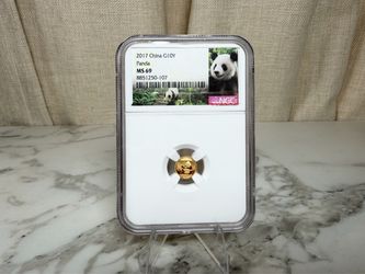 2017 China Gold Panda 10 Yuan NGC MS69