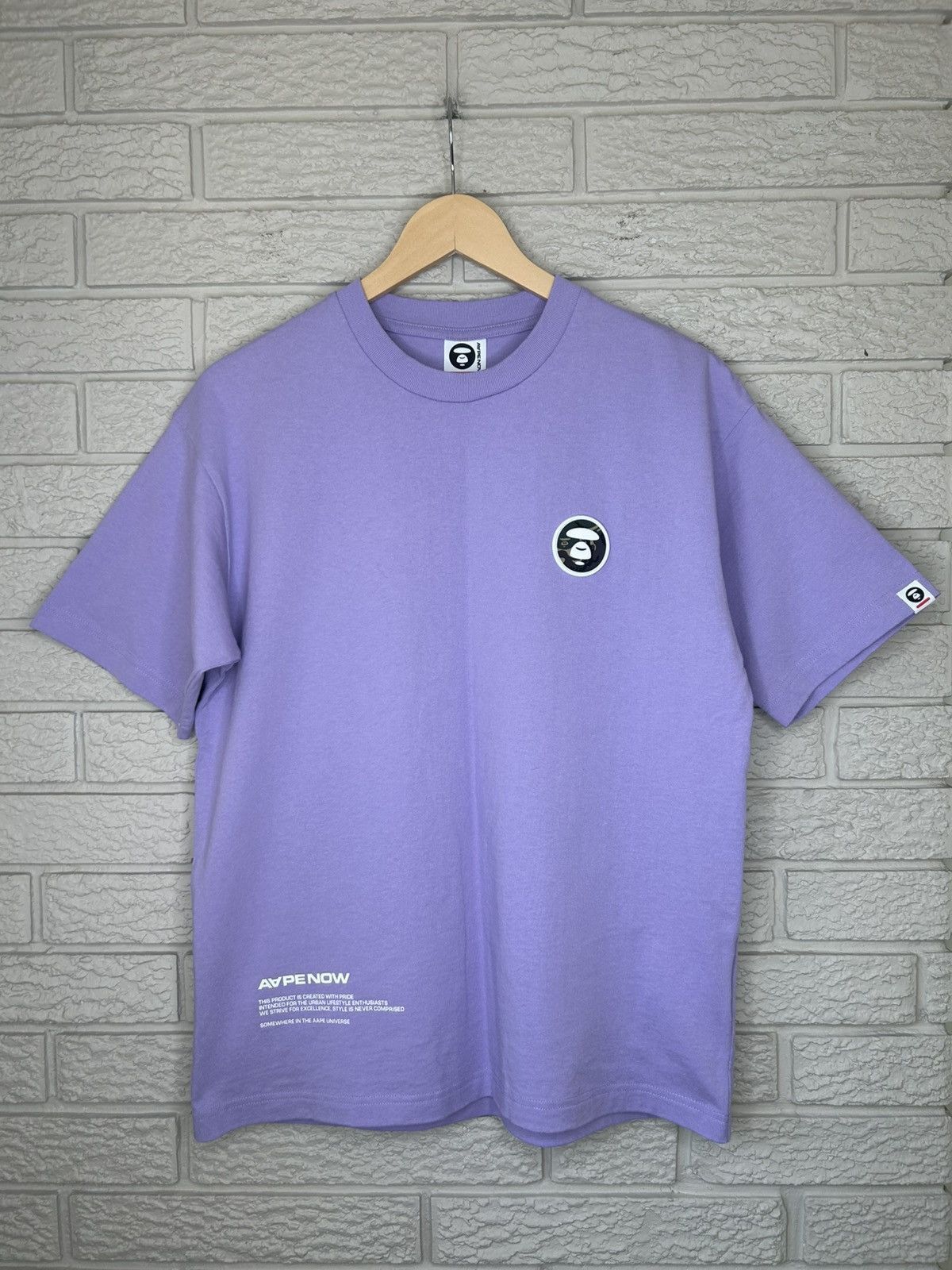 AAPE Bape Shirt Light Purple