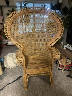 Vintage Peacock Chair 