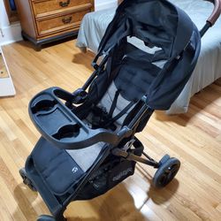 Baby Stroller With Sun Cover And Storage Good Condition Foldable