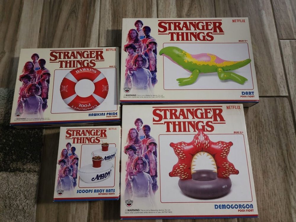 Lot Stranger Things Pool Floats
