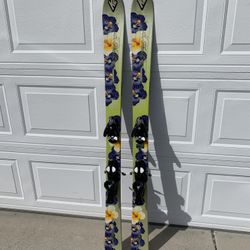 K2 Ski Phat Luv 153 cm Wide Width with Salomon bindings