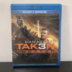 Taken 3 Unrated Blu Ray Movie Liam Neeson 2015