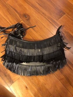 Small decorative black handbag