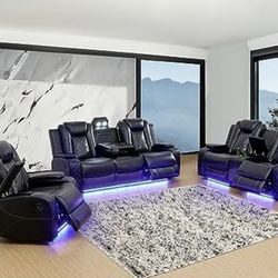 Power electric  fully reclining couch set