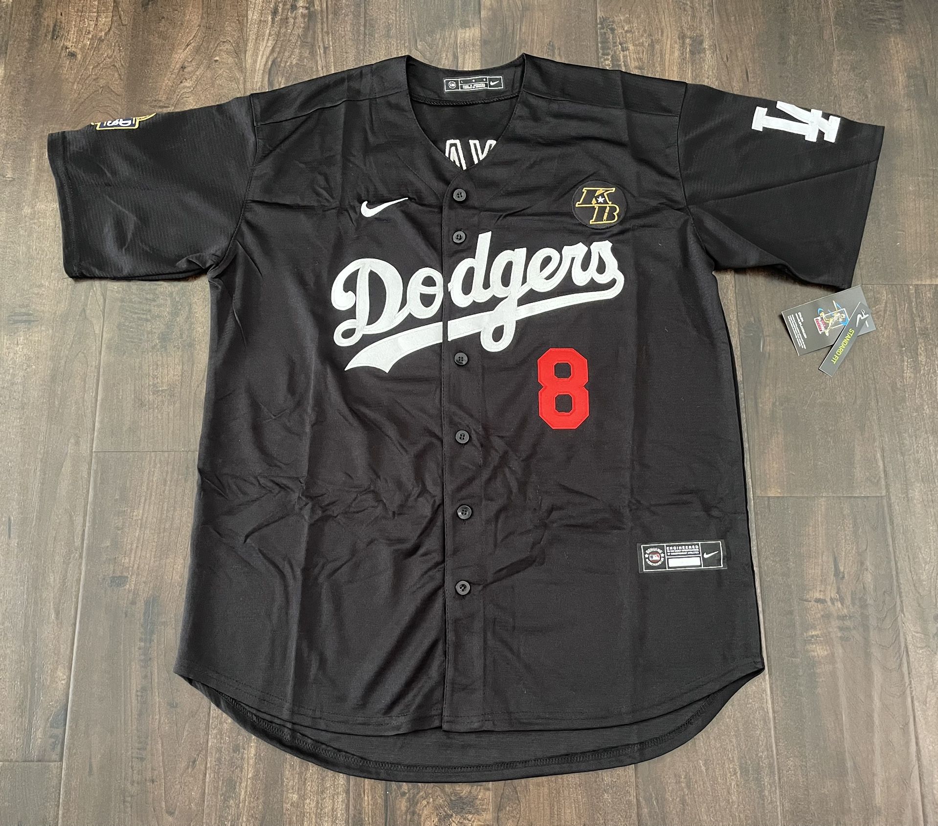 NEW Kobe Bryant KB24 LA Dodgers Lakers Jersey // MLB Black & Stitched/Sewn #8 & 24 Dodgers Betts 50, Freeman 5 , Ohtani 17 // KB 8/24