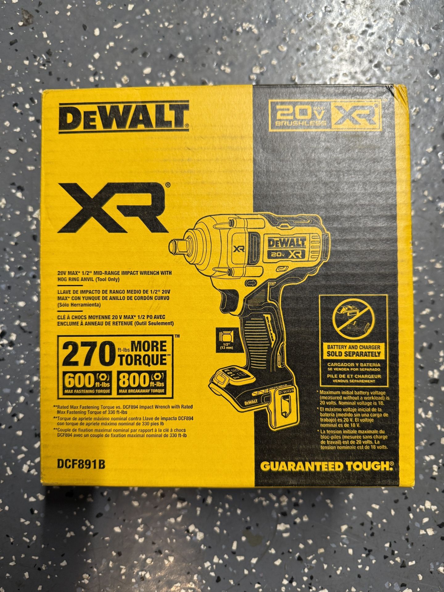 Dewalt Xr 1/2” Mid Range Impact