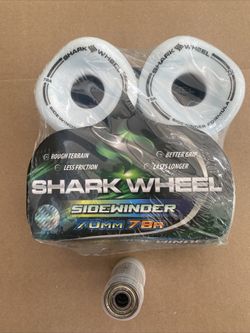 Shark Wheels & Bearings Longboard sidewinder Tech 72mm 78a color white