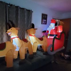11ft Santa Sleigh Inflatables