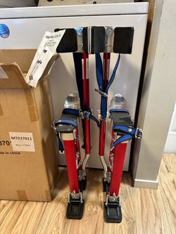 Drywall Stilts Red Aluminum Adjustable
