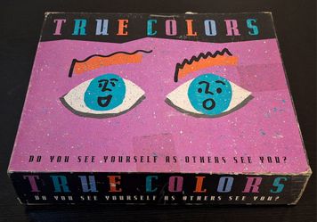 VINTAGE 1990 MILTON BRADLEY TRUE COLORS GAME
