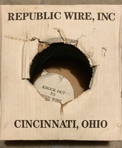 Insulated green electrical wire