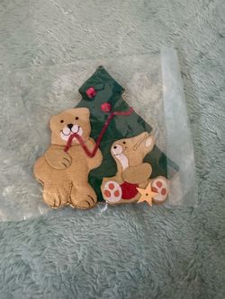 Christmas Teddy Bear Tree Magnet