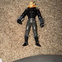 1999 ToyBiz Marvel Universe Deluxe Edition Ghost Rider 10" Figure. Missing some paint see pics 