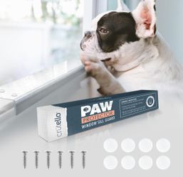 Crutello Window Sill Guard Protector From Dogs 2 Pack Transparent, Window Sill Cover Dog Scratch Protector, Strong Transparent Protection From Pets, H