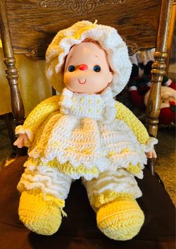 Vintage Ice Cream Doll 1980’s in Crochet Outfit