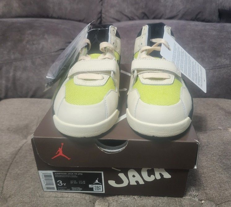 Jordan Jumpman Jack TR Sail Muslin Black Bright Size 3y