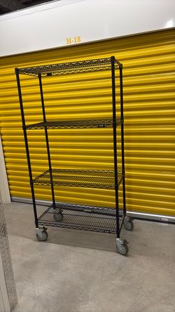 ULINE Model H-3885BL 4-shelf Cart  36x18x69